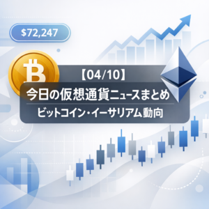 【04/10】今日の仮想通貨ニュースまとめ｜ビットコイン・イーサリアム動向