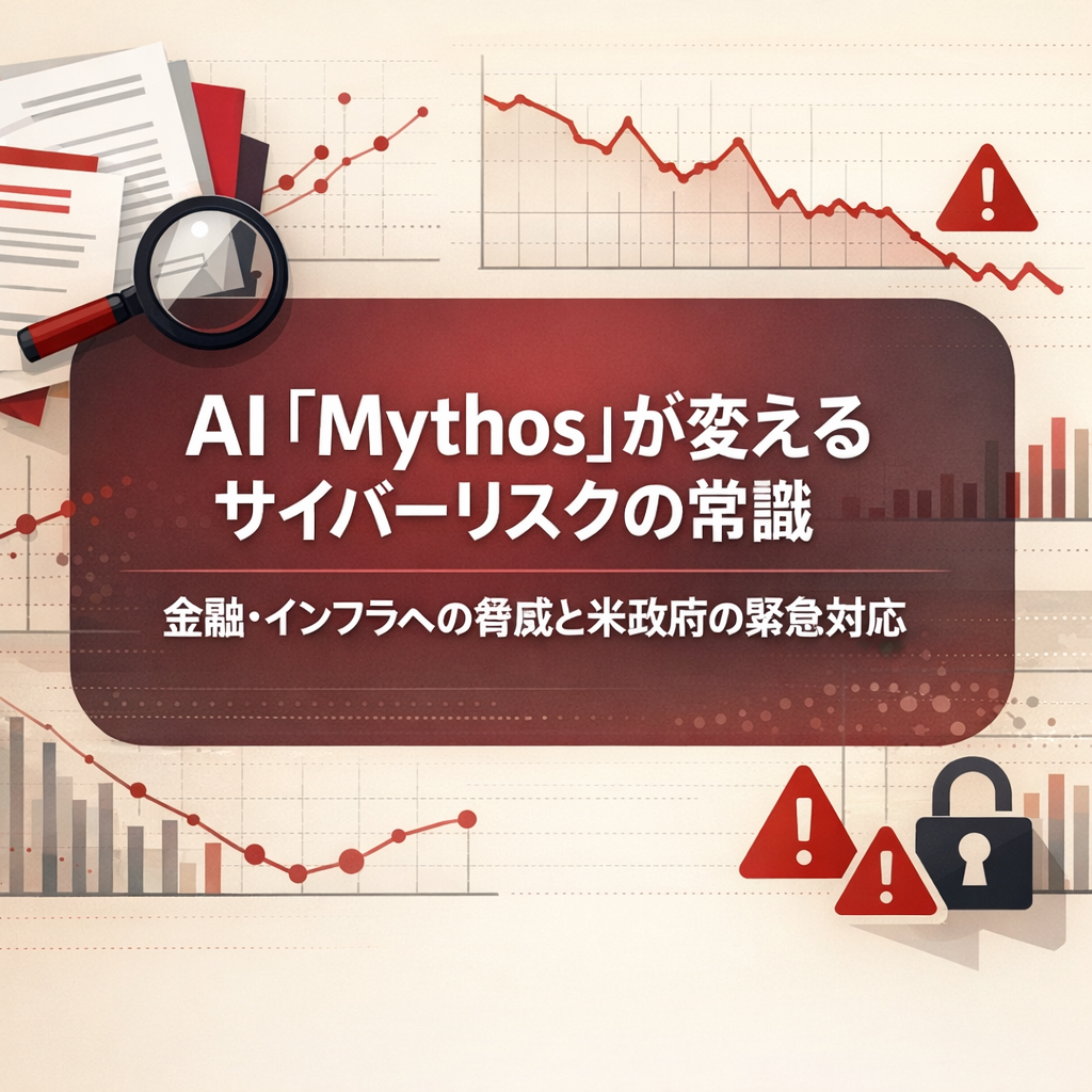 AI「Mythos」が変えるサイバーリスクの常識｜金融・インフラへの脅威と米政府の緊急対応