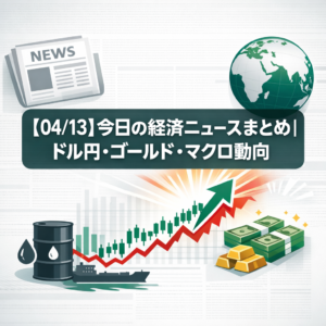 【04/13】今日の経済ニュースまとめ｜ドル円・ゴールド・マクロ動向