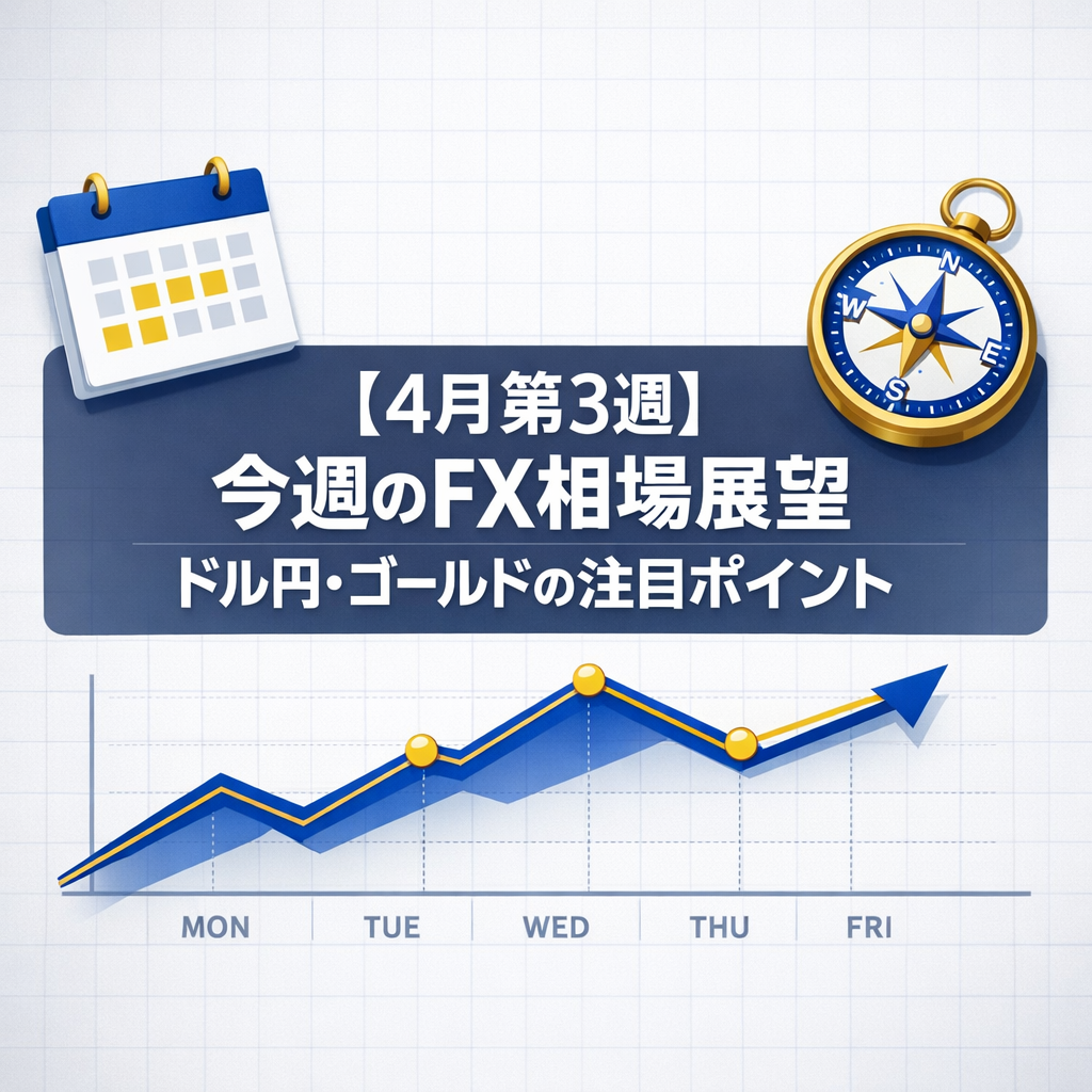 【4月第3週】今週のFX相場展望｜ドル円・ゴールドの注目ポイント