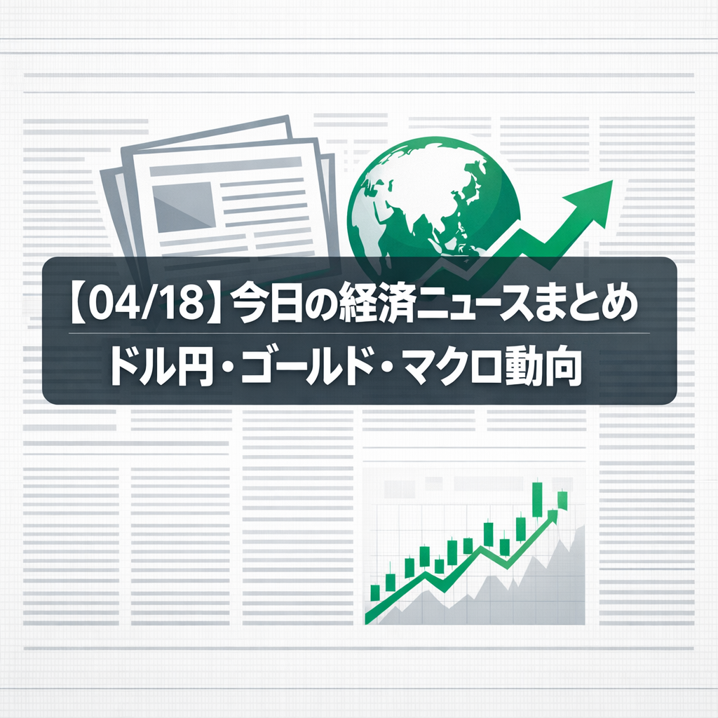 【04/18】今日の経済ニュースまとめ｜ドル円・ゴールド・マクロ動向