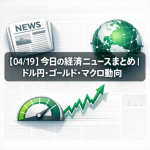 【04/19】今日の経済ニュースまとめ｜ドル円・ゴールド・マクロ動向