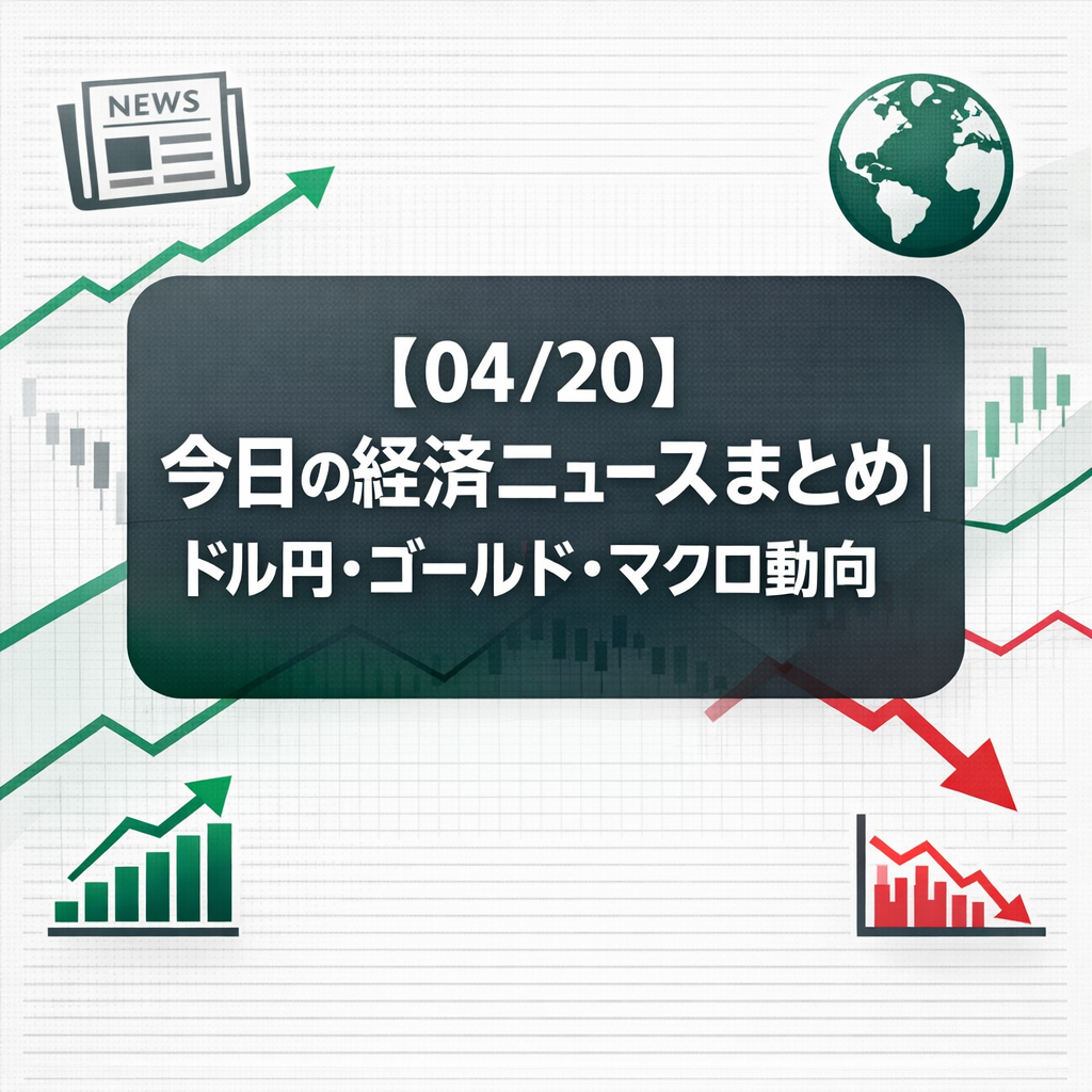 【04/20】今日の経済ニュースまとめ｜ドル円・ゴールド・マクロ動向