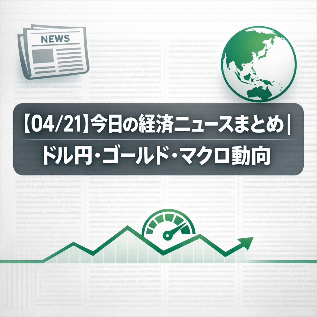 【04/21】今日の経済ニュースまとめ｜ドル円・ゴールド・マクロ動向