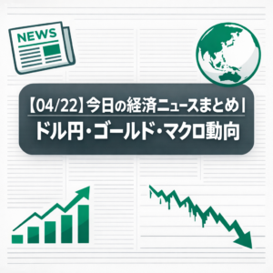 【04/22】今日の経済ニュースまとめ｜ドル円・ゴールド・マクロ動向