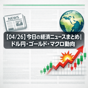 【04/26】今日の経済ニュースまとめ｜ドル円・ゴールド・マクロ動向