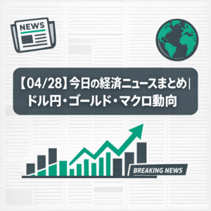 【04/28】今日の経済ニュースまとめ｜ドル円・ゴールド・マクロ動向