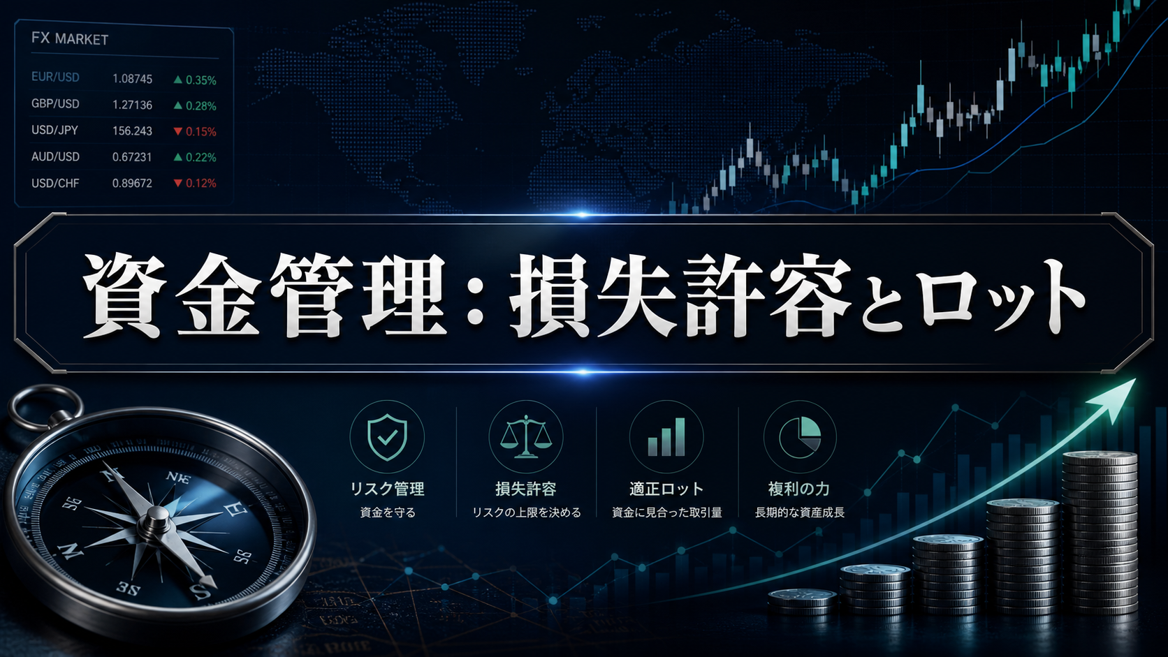 【カリキュラム】資金管理：損失許容とロット