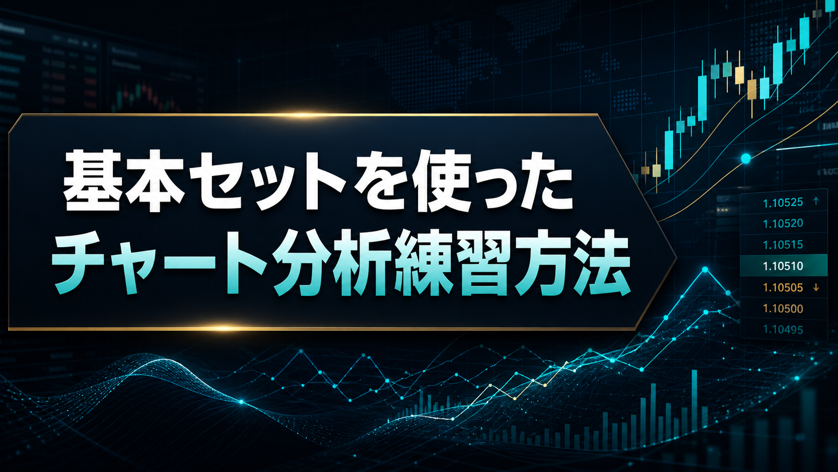 【カリキュラム】基本セットを使ったチャート分析練習方法　動画解説