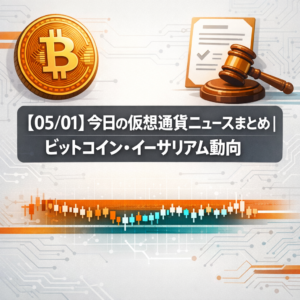 【05/01】今日の仮想通貨ニュースまとめ｜ビットコイン・イーサリアム動向