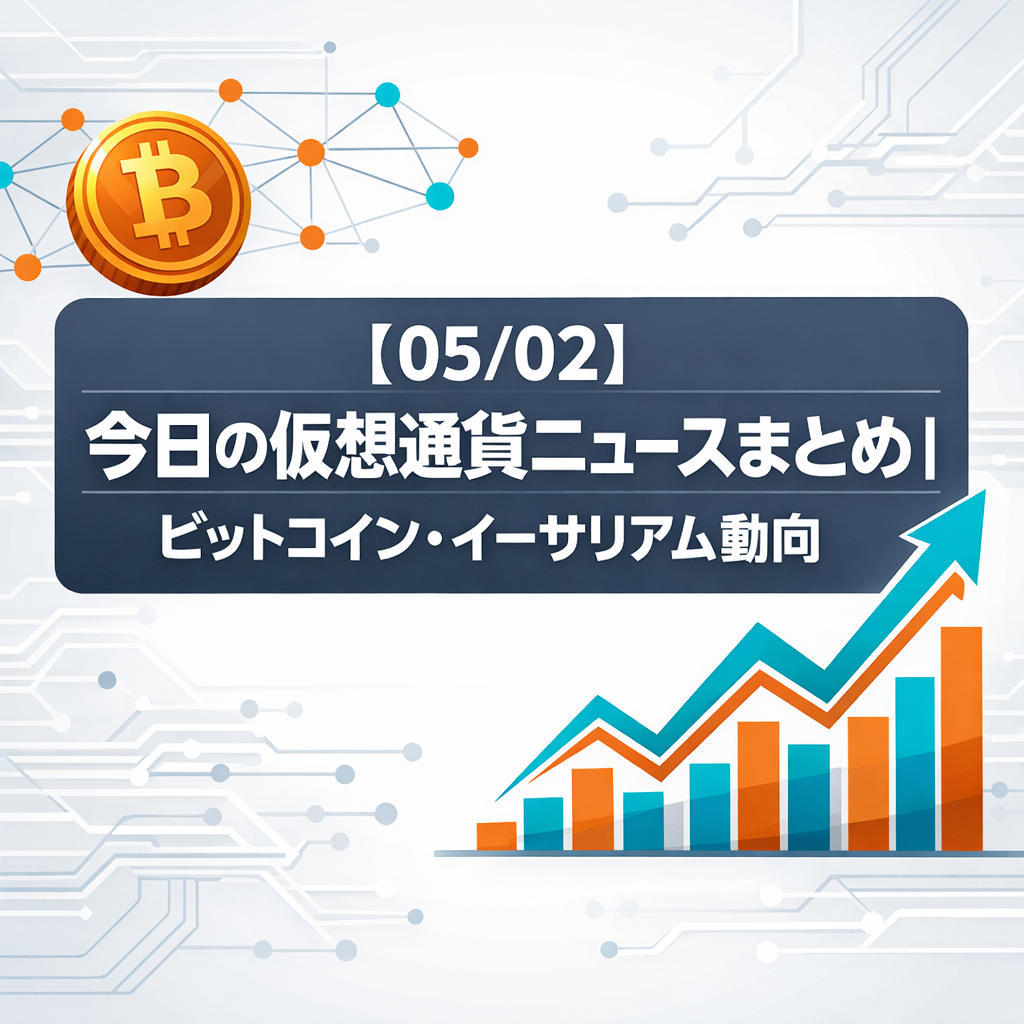 【05/02】今日の仮想通貨ニュースまとめ｜ビットコイン・イーサリアム動向