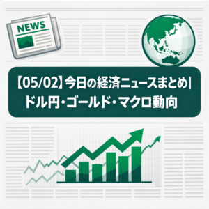 【05/02】今日の経済ニュースまとめ｜ドル円・ゴールド・マクロ動向
