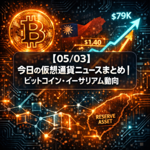 【05/03】今日の仮想通貨ニュースまとめ｜ビットコイン・イーサリアム動向