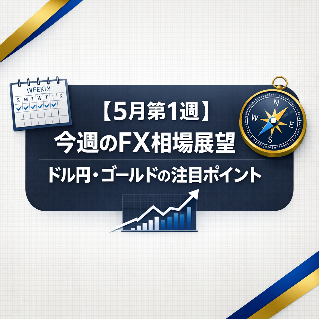 【5月第1週】今週のFX相場展望｜ドル円・ゴールドの注目ポイント