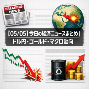 【05/05】今日の経済ニュースまとめ｜ドル円・ゴールド・マクロ動向