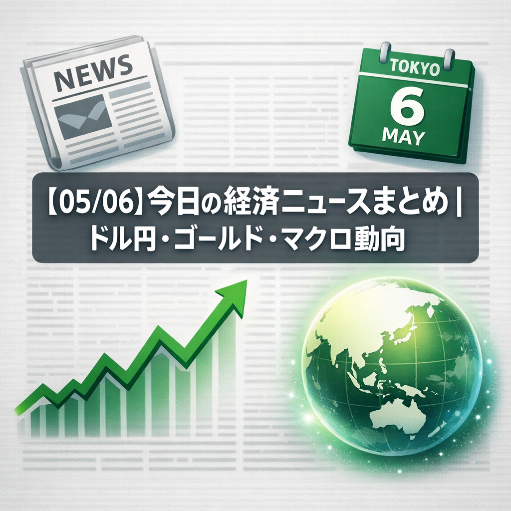【05/06】今日の経済ニュースまとめ｜ドル円・ゴールド・マクロ動向