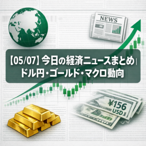 【05/07】今日の経済ニュースまとめ｜ドル円・ゴールド・マクロ動向