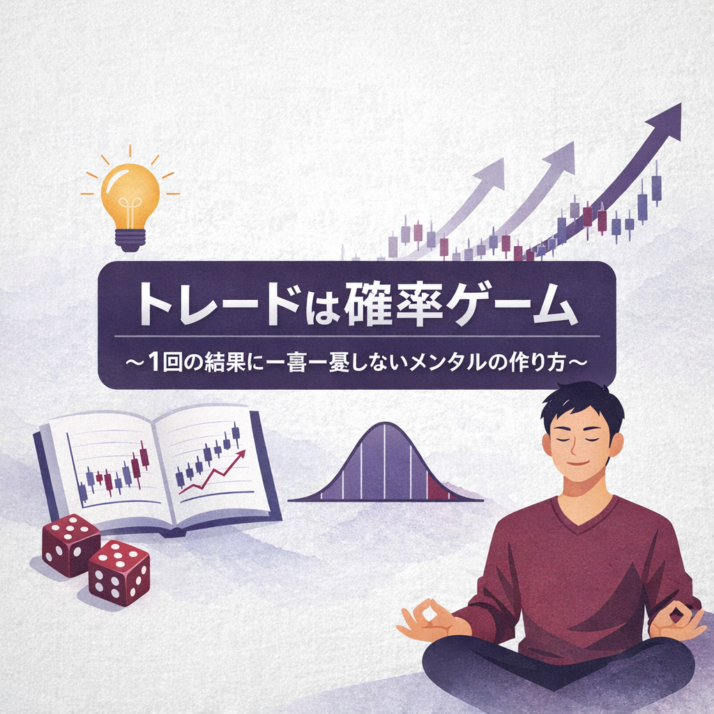 トレードは確率ゲーム｜1回の勝ち負けに一喜一憂しないメンタルの作り方