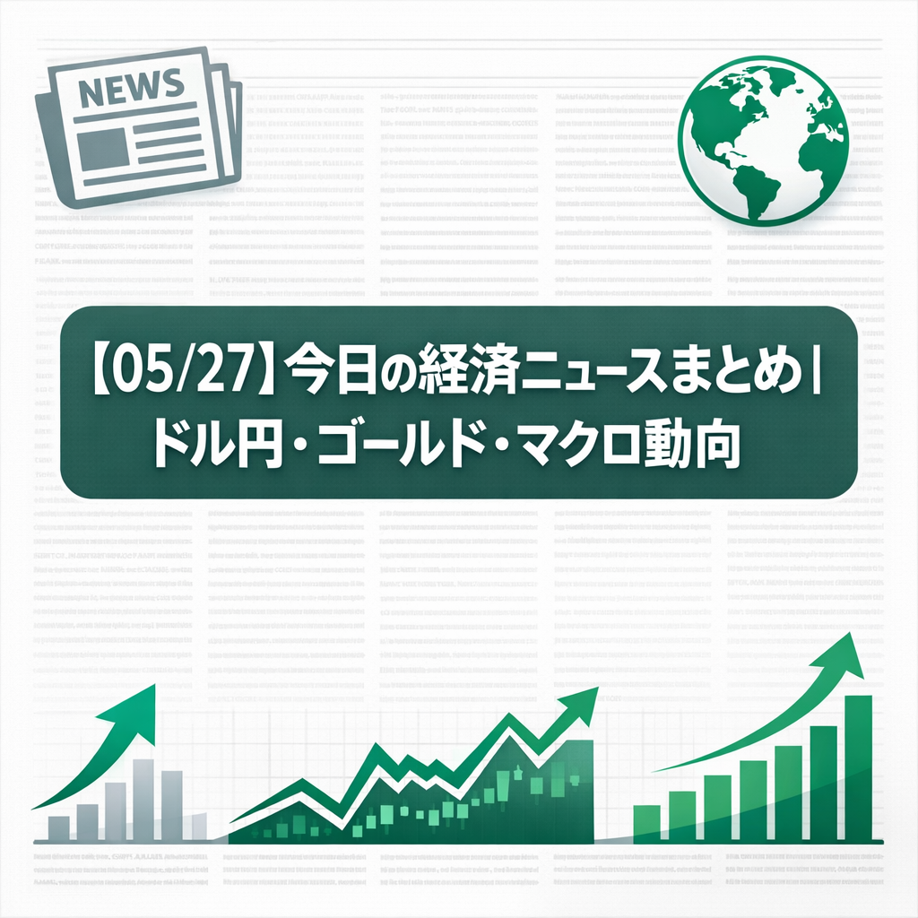 【05/27】今日の経済ニュースまとめ｜ドル円159円台・ゴールド$4,500攻防・米イラン情勢が再び急変
