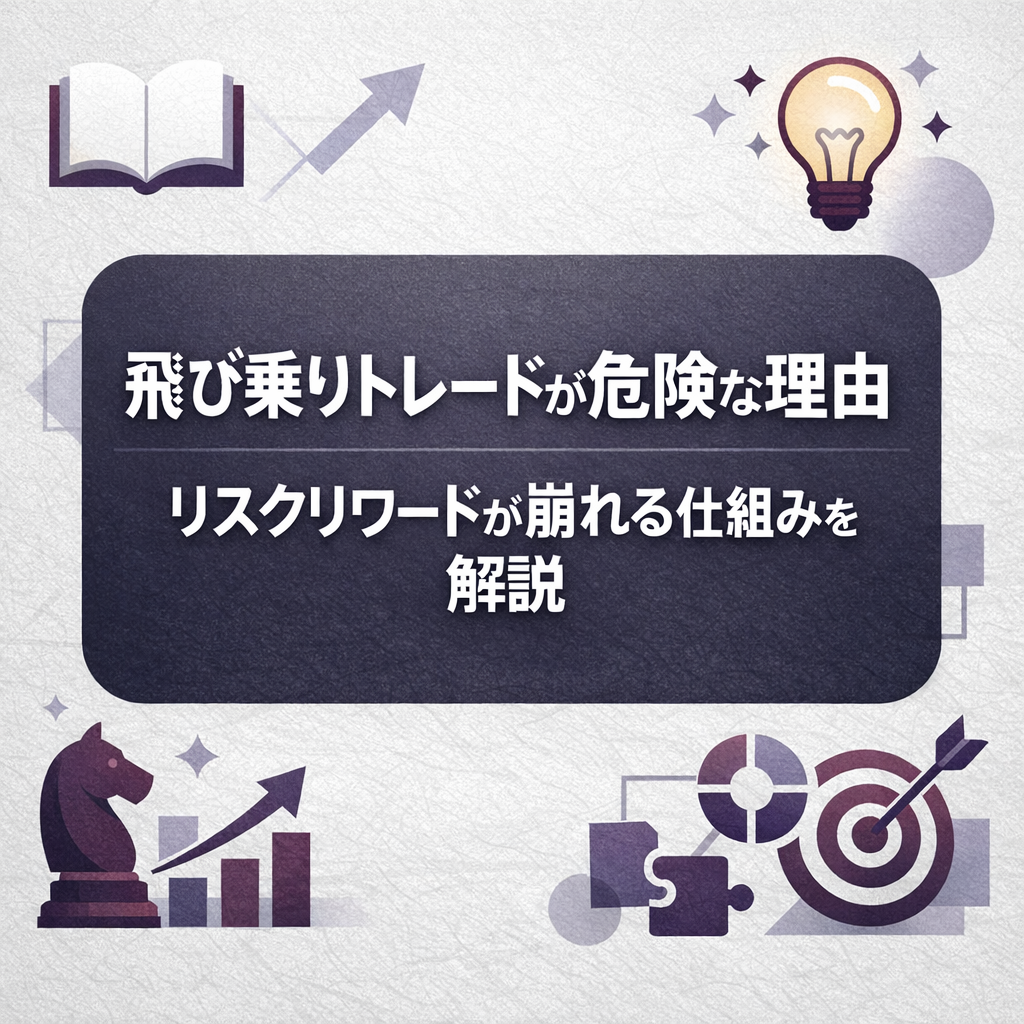 飛び乗りトレードが危険な理由｜リスクリワードが崩れる仕組みを解説