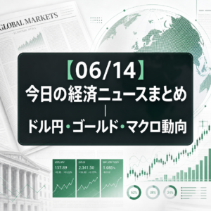 【06/14】今日の経済ニュースまとめ｜ドル円・ゴールド・マクロ動向