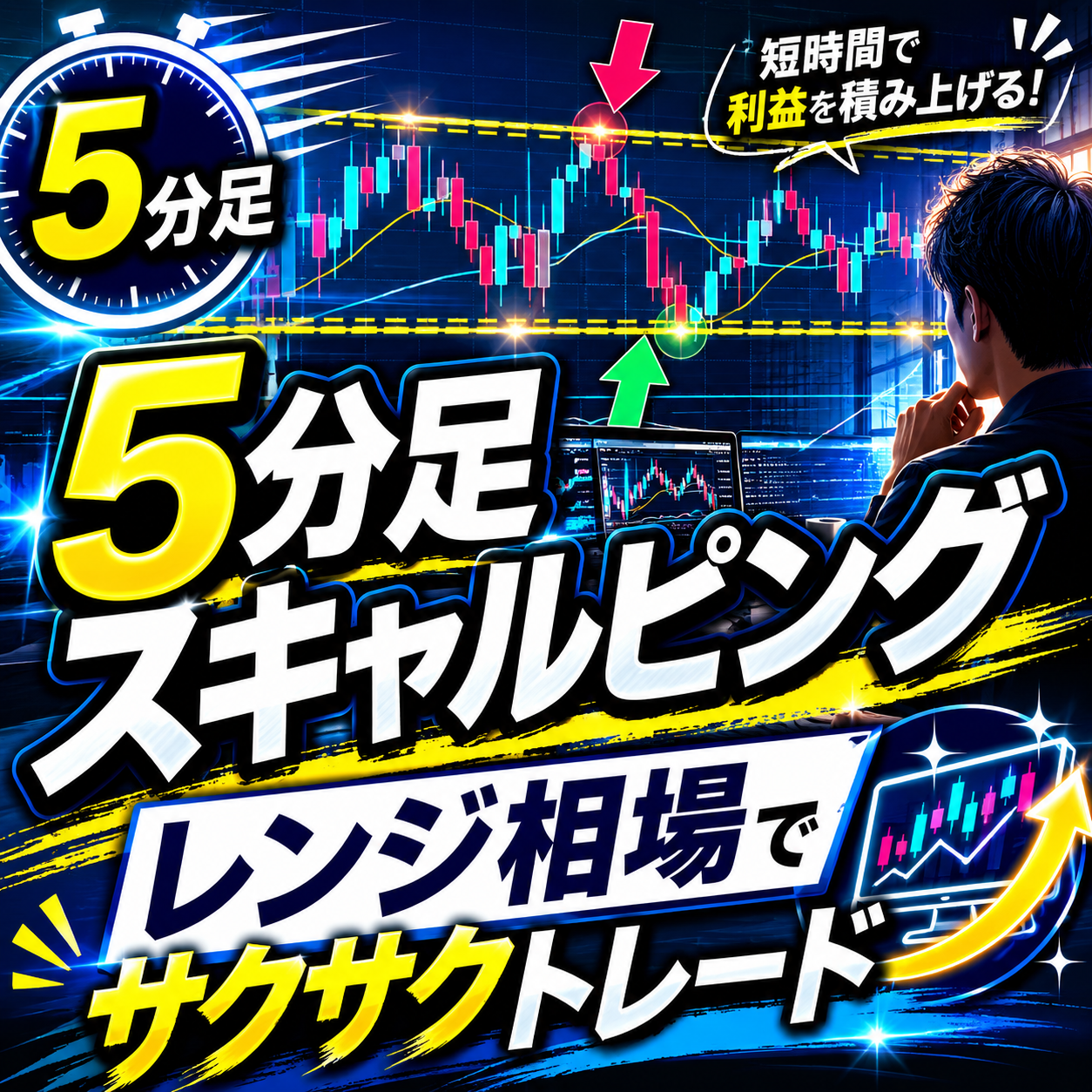 【カリキュラム】レンジ相場対応 5分足スキャルピング手法