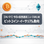 【06/01】今日の仮想通貨ニュースまとめ｜ビットコイン・イーサリアム動向