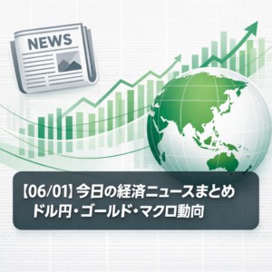 【06/01】今日の経済ニュースまとめ｜ドル円・ゴールド・マクロ動向