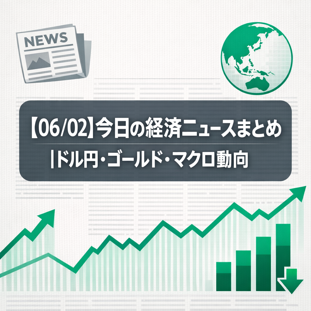 【06/02】今日の経済ニュースまとめ｜ドル円・ゴールド・マクロ動向