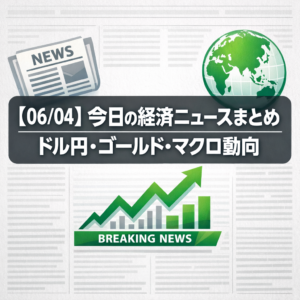 【06/04】今日の経済ニュースまとめ｜ドル円・ゴールド・マクロ動向