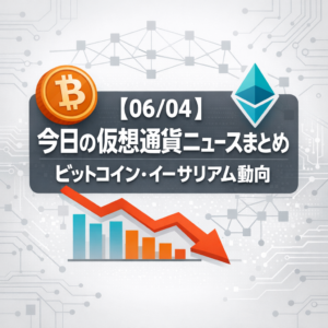 【06/04】今日の仮想通貨ニュースまとめ｜ビットコイン・イーサリアム動向