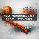 【06/06】今日の仮想通貨ニュースまとめ｜ビットコイン・イーサリアム動向
