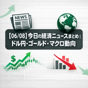 【06/08】今日の経済ニュースまとめ|ドル円・ゴールド・マクロ動向