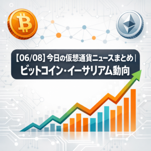 【06/08】今日の仮想通貨ニュースまとめ|ビットコイン・イーサリアム動向