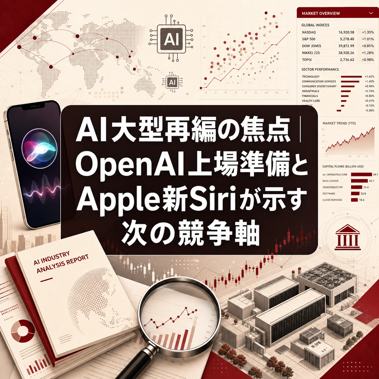 AI大型再編の焦点|OpenAI上場準備とApple新Siriが示す次の競争軸