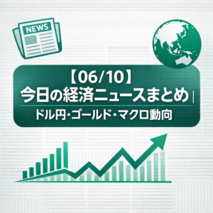【06/10】今日の経済ニュースまとめ|ドル円・ゴールド・マクロ動向