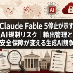 Claude Fable 5停止が示すAI規制リスク｜輸出管理と安全保障が変える生成AI競争