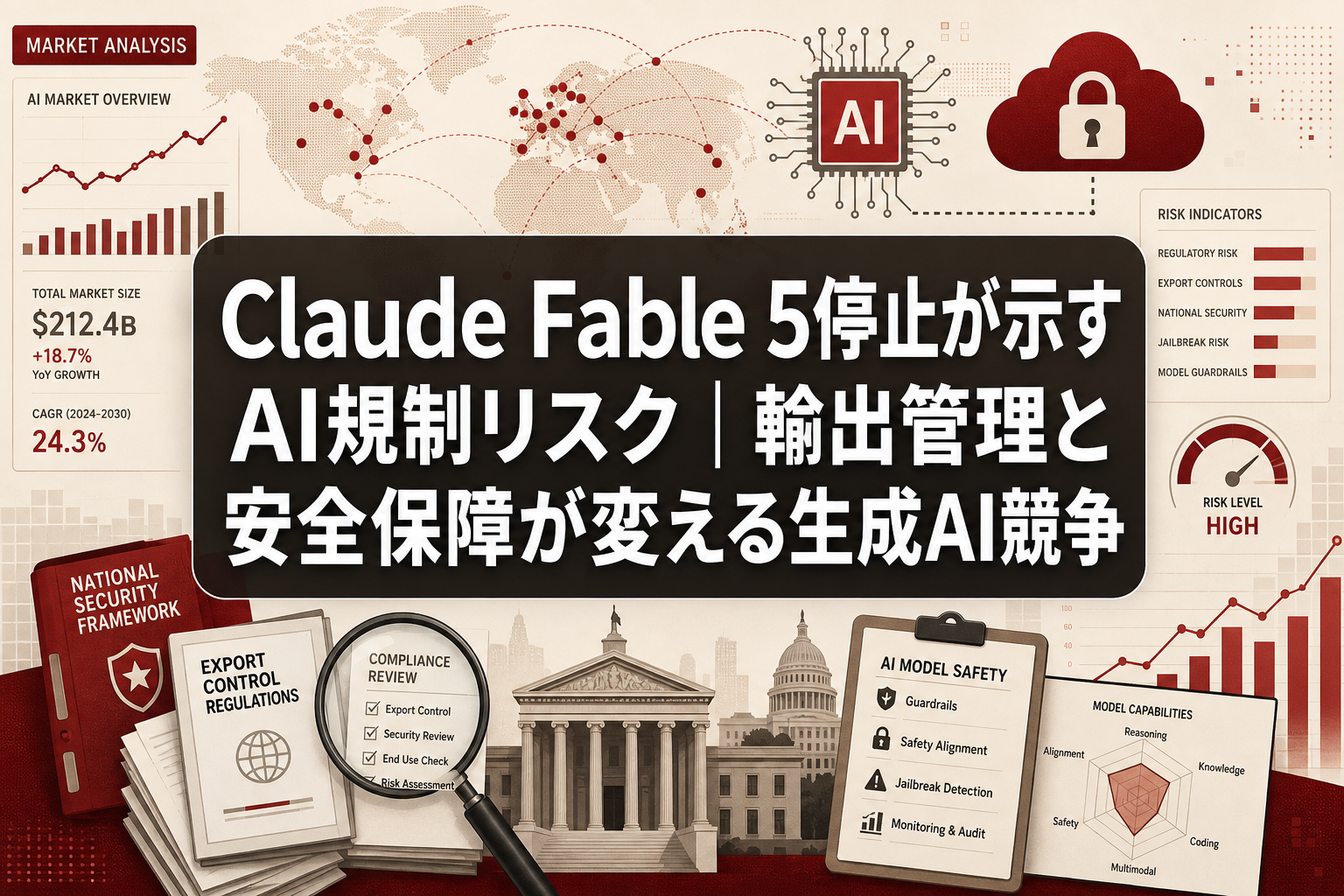 Claude Fable 5停止が示すAI規制リスク|輸出管理と安全保障が変える生成AI競争
