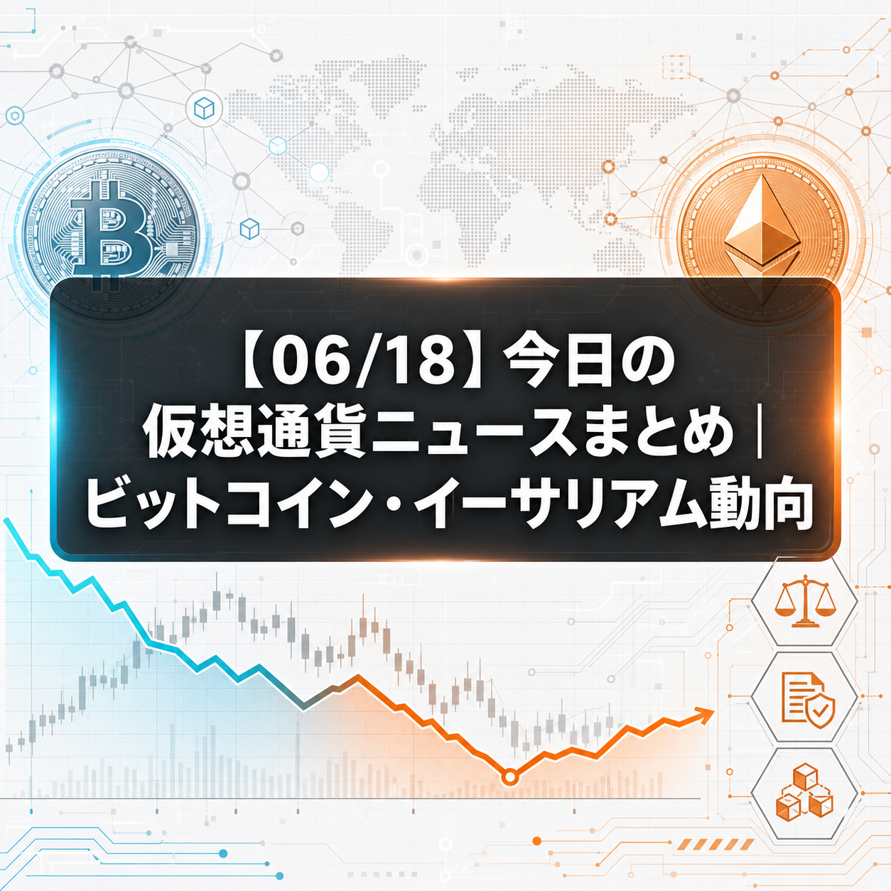 【06/18】今日の仮想通貨ニュースまとめ|ビットコイン・イーサリアム動向
