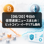 【06/20】今日の仮想通貨ニュースまとめ｜ビットコイン・イーサリアム動向
