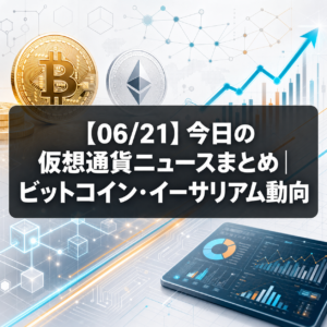 【06/21】今日の仮想通貨ニュースまとめ|ビットコイン・イーサリアム動向