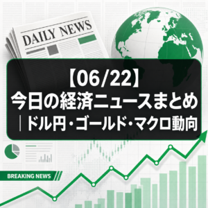 【06/22】今日の経済ニュースまとめ|ドル円・ゴールド・マクロ動向