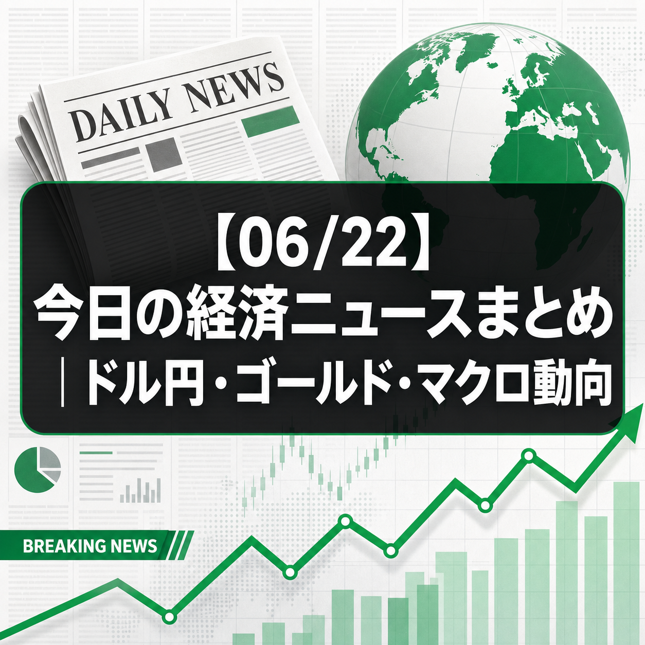 【06/22】今日の経済ニュースまとめ|ドル円・ゴールド・マクロ動向