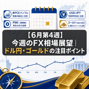 【6月第4週】今週のFX相場展望|ドル円・ゴールドの注目ポイント