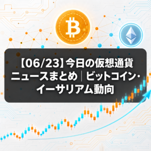 【06/23】今日の仮想通貨ニュースまとめ|ビットコイン・イーサリアム動向