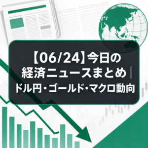 【06/24】今日の経済ニュースまとめ|ドル円・ゴールド・マクロ動向
