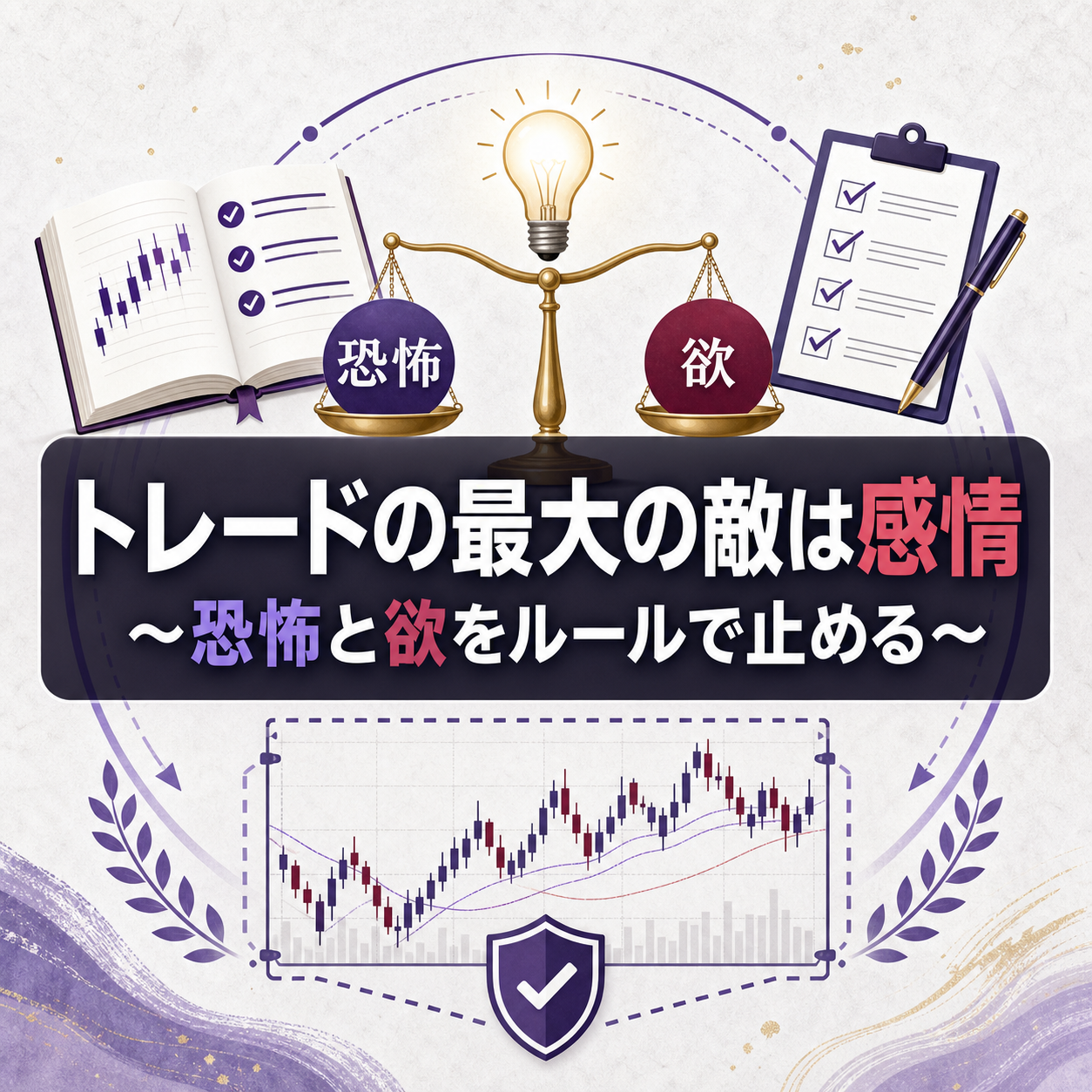 トレードの最大の敵は感情|恐怖と欲に振り回されないFXルールの作り方