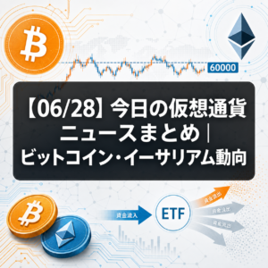 【06/28】今日の仮想通貨ニュースまとめ｜ビットコイン・イーサリアム動向