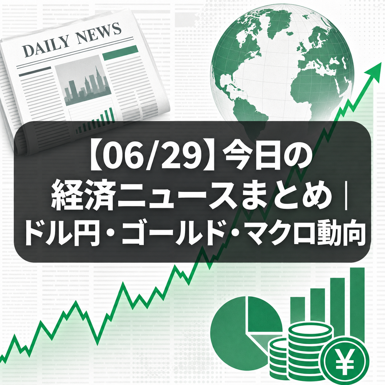 【06/29】今日の経済ニュースまとめ｜ドル円・ゴールド・マクロ動向