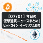 【07/01】今日の仮想通貨ニュースまとめ｜ビットコイン・イーサリアム動向
